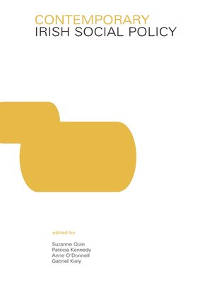 cover image of Contemporary Irish Social Policy